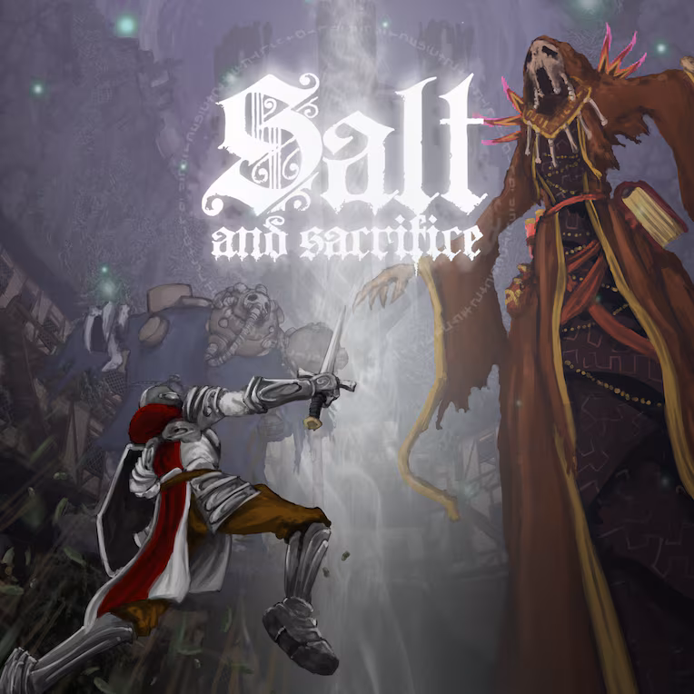 Обложка игры Salt and Sacrifice — 2D Souls-like экшен-РПГ с кооперативным режимом для PS4 и PS5