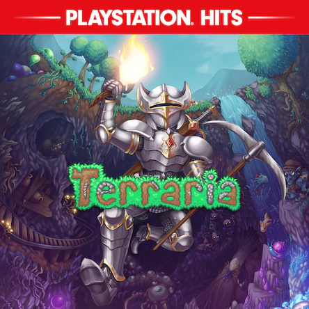 Обложка игры Terraria — легендарная песочница с кооперативным режимом для PS4 и PS5